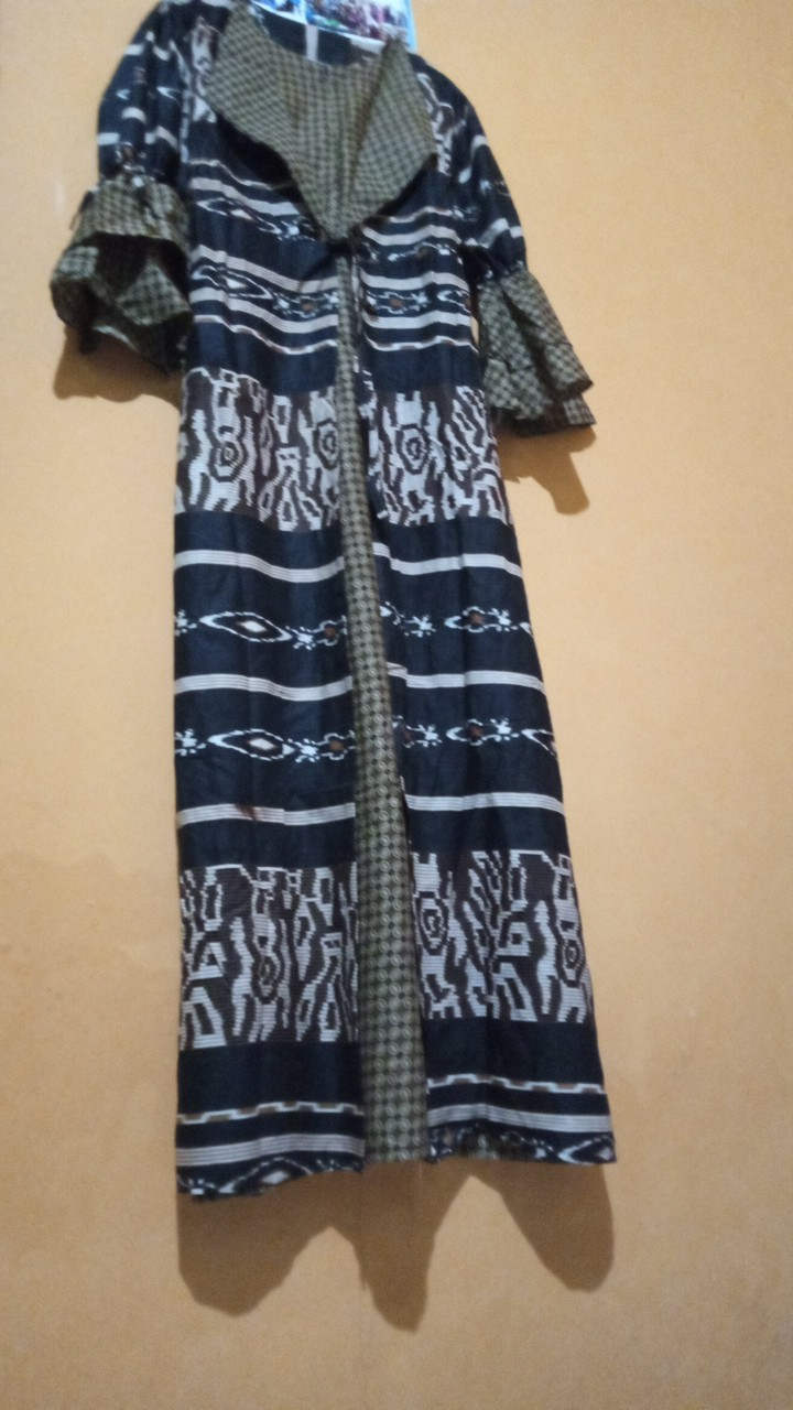 Batik Couple Keluarga Sania Ruffle Couple Batik Sarimbit Keluarga - Garansi Shopee Motif Terbaru