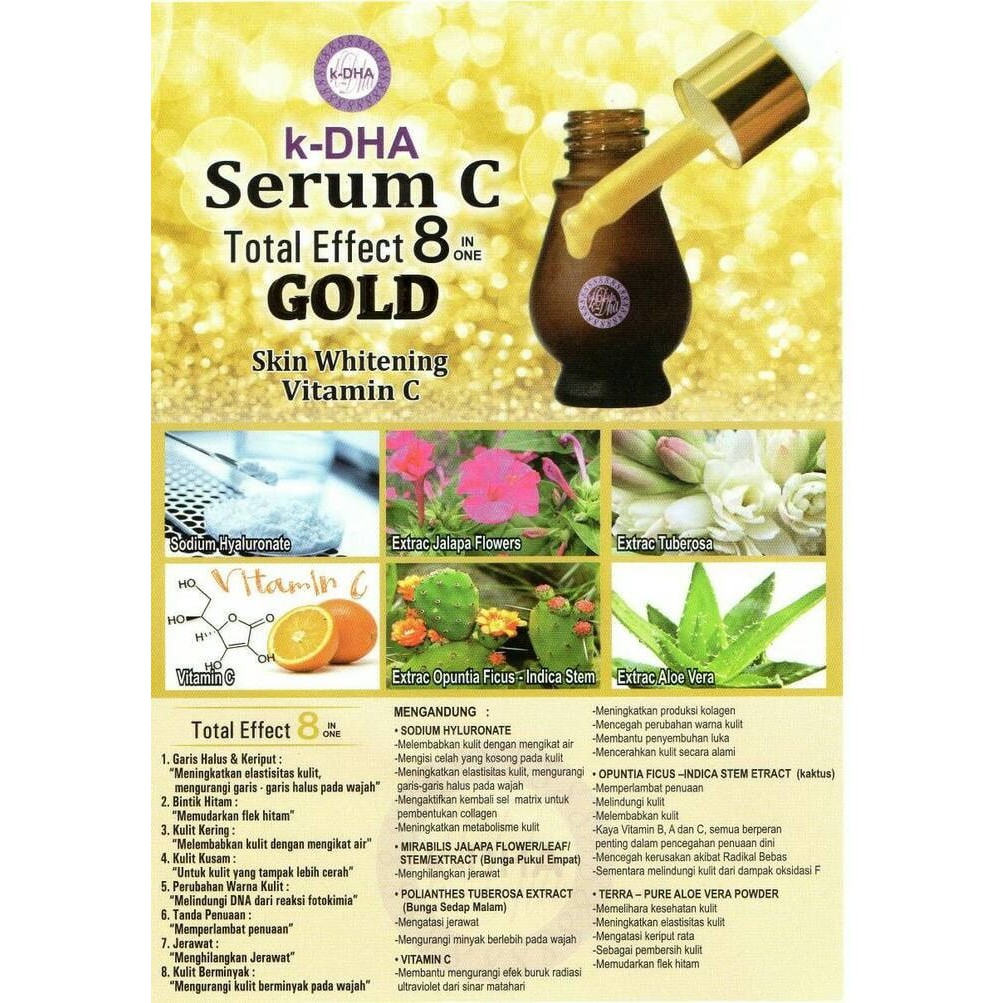 dDelta_Beauty K-DHA SERUM C GOLD SKIN WHITENING / KDHA / ADHA