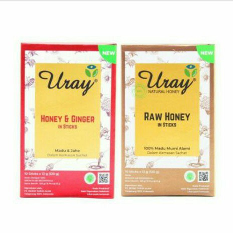 

Madu Uray Raw Honey Stick / Raw Honey & Ginger Stick Kemasan Stik