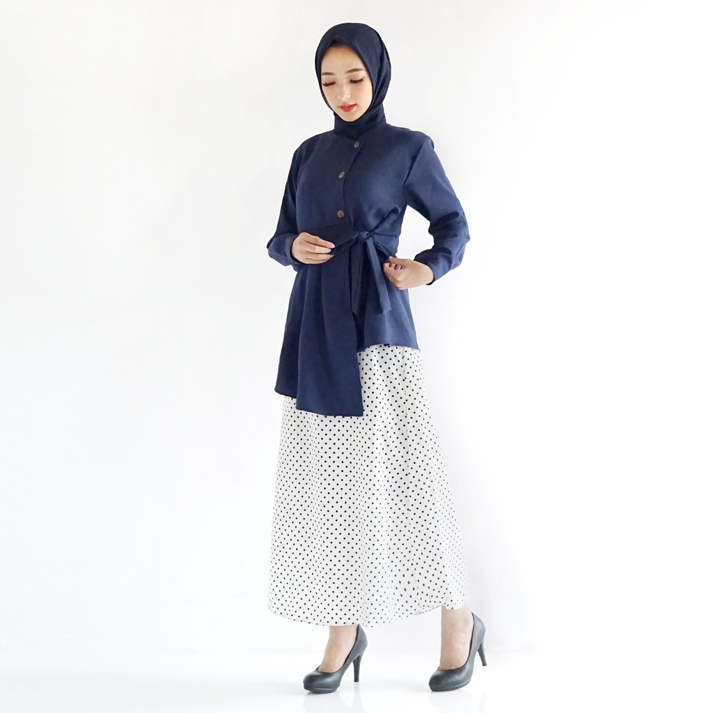 ROK POLKA KOREA STYLE Tersedia 3 Ukuran M/L XL XXL