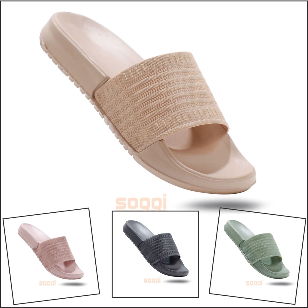 Sandal slop wanita import original sendal selop jely cewek dewasa slip on branded irsoe 211 3B terbaru  promo keren cod murah 36 40