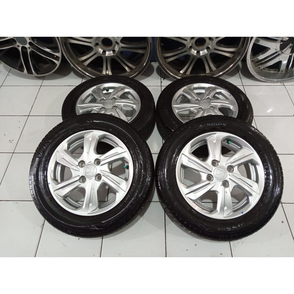 Velg Mobil Second Copotann Standar Brio E Ring 14 Ban Dunlop 175 65 R14 Cocok Buat Datsun Sigra Vios