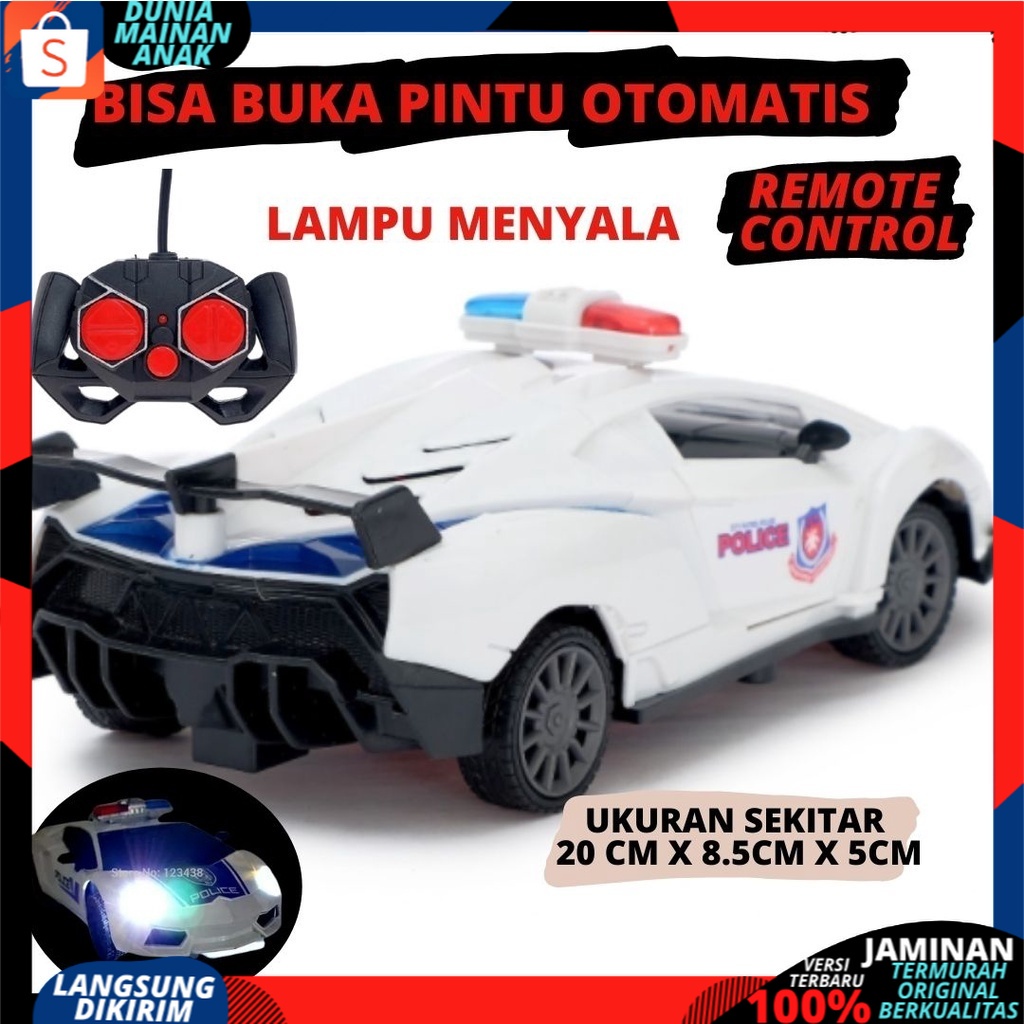 Mobil remot control POLISI Bisa Buka Pintu Sport Car Ferarri  RC Sport Car Speed Racing Top Speed