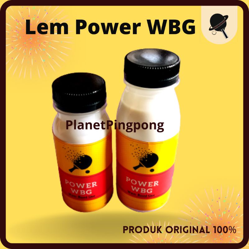WBG Lem Power Water Based Glue karet bet pingpong tenis meja