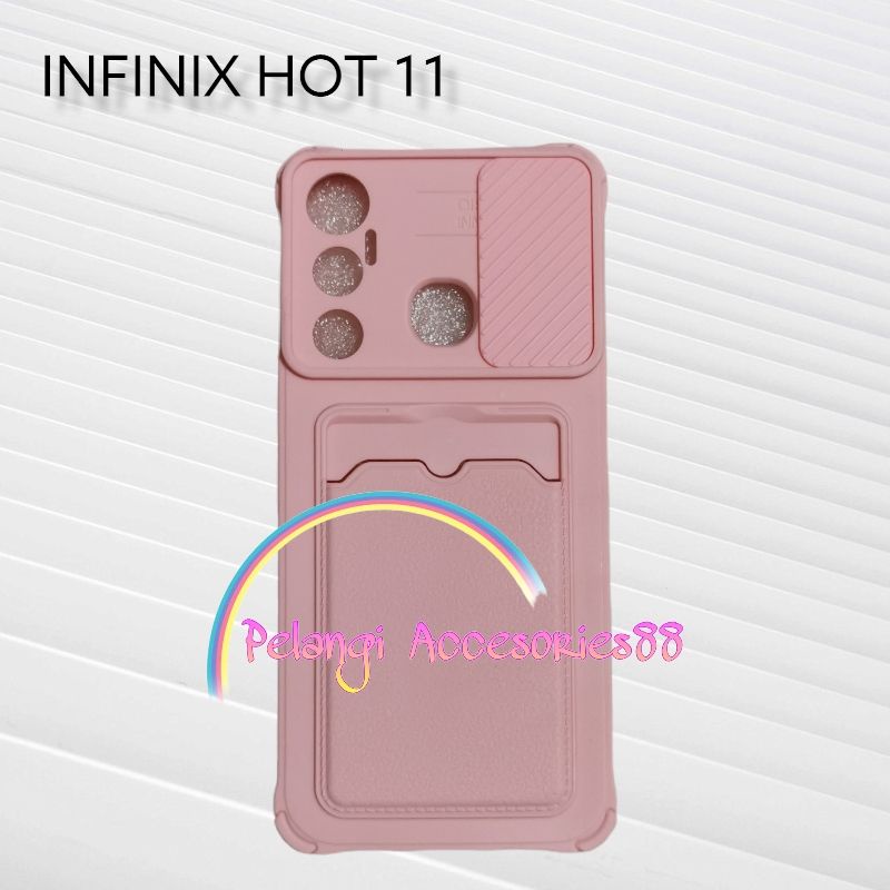 CASE INFINIX HOT 11 SOFTCASE SLEDING WARNA WARNI