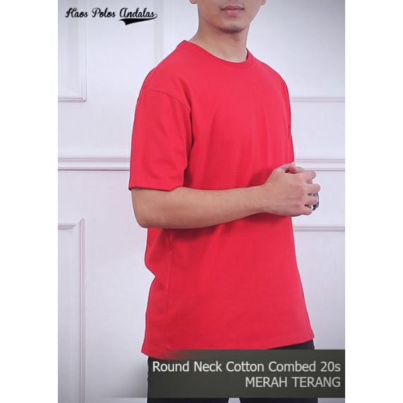 KAOS POLOS COTTON COMBED 20S LENGAN PENDEK  SERI WARNA 4