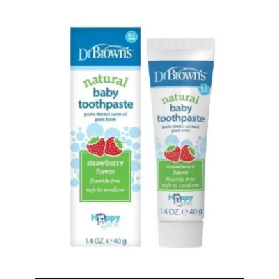 Dr Brown's Natural Baby Toothpaste Strawberry - HG063