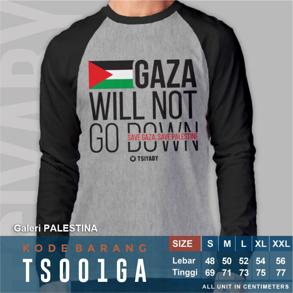 Kaos Distro Palestina Gaza High Quality