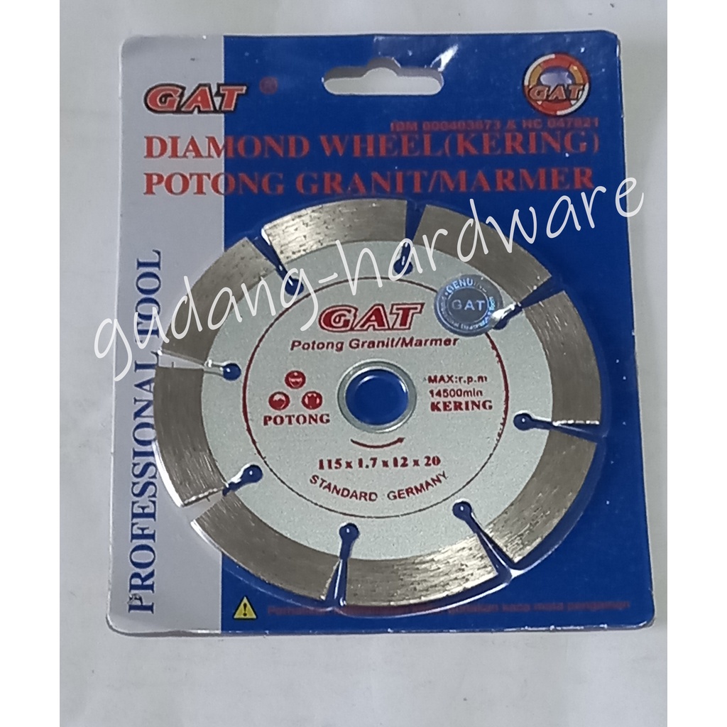 GAT Diamond Wheel 4'' Dry