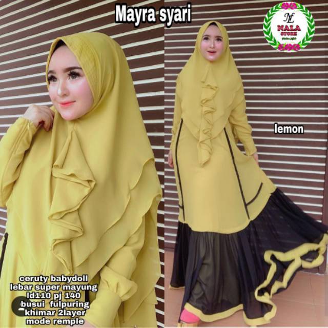 Mayraa syar'i set mewah