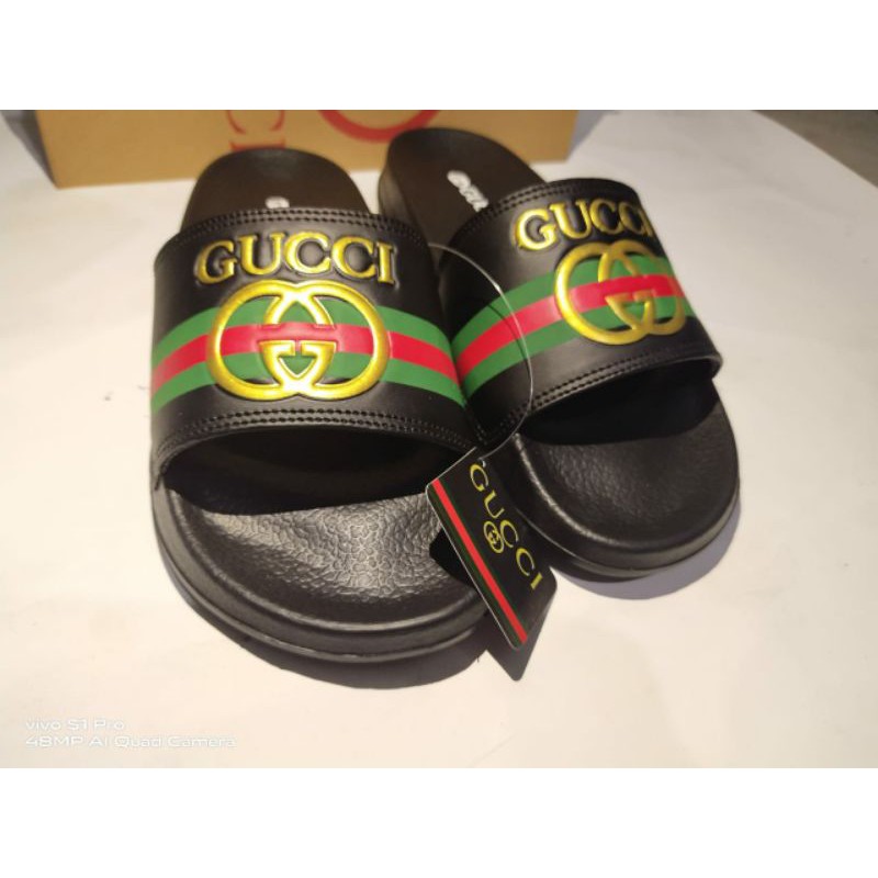 Sendal Slop Pria/Wanita Benassi Gucci