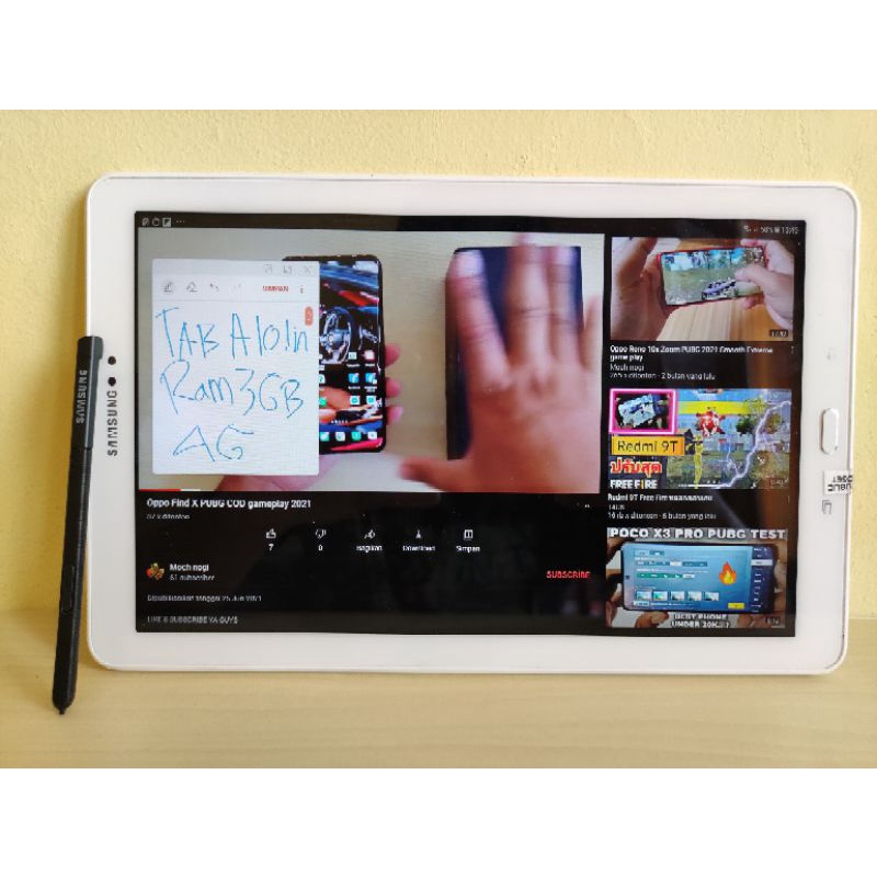 Samsung Galaxy Tab A6 2016 10.1inch With S Pen Ram3GB 4G