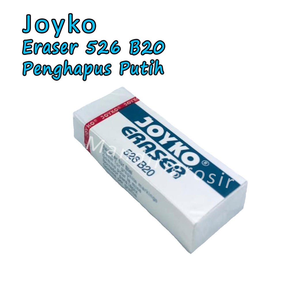 Penghapus * Joyko * warna putih * 526 B20