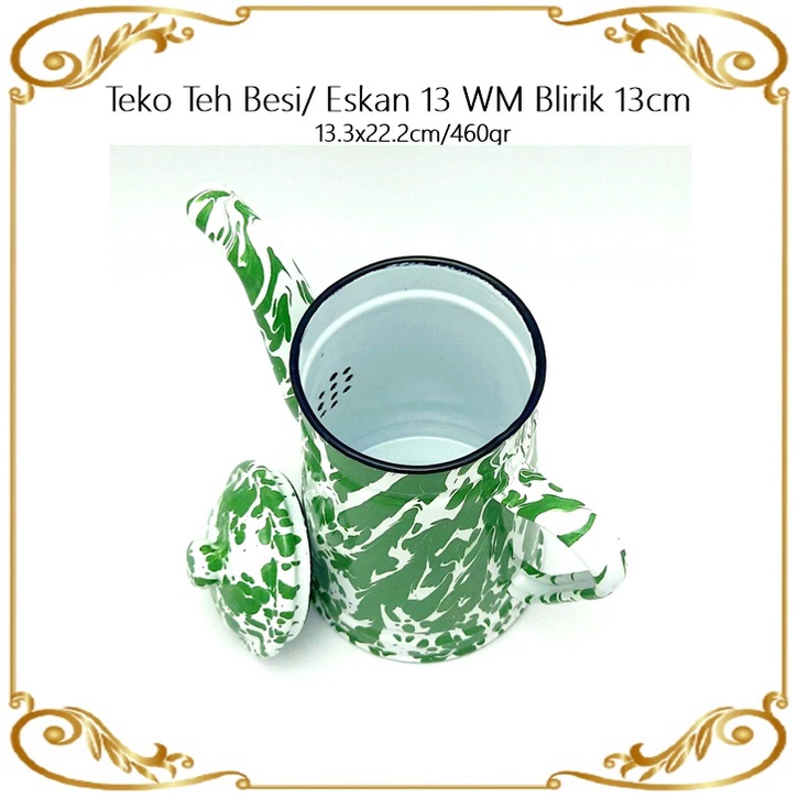 Teko Teh Besi/Eskan Jadul/Blirik 13 WM 13cm 1500ml