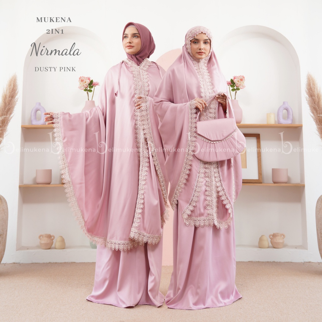 mukena dewasa silk 2in1 nirmala