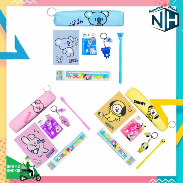 

Dijual Paket Alat Tulis Karakter Bts Bt21 Alat Tulis Anak Isi 6 Promo