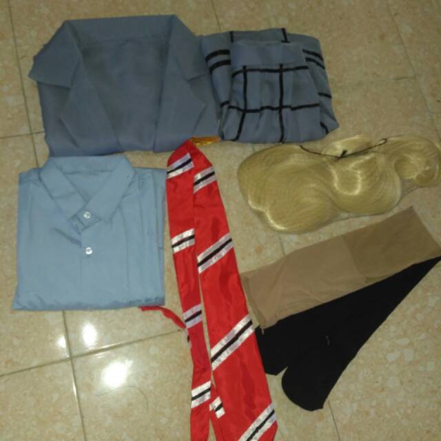 Cosplay Shigatsu Kimi no Uso Kaori Miyazono Arima Kousei Wig Costume