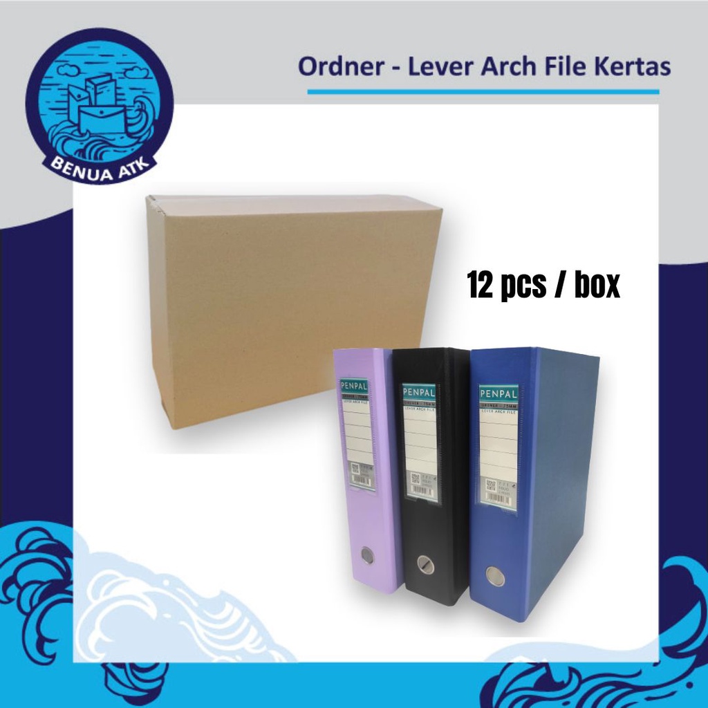 

Ordner / Lever Arch File Kertas Folio Penpal [isi 12pcs] PL-771