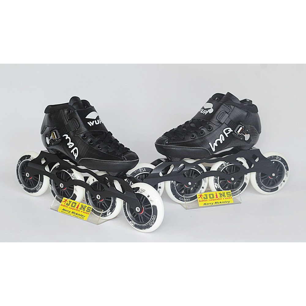 Sepatu Roda Speed WUR CX FULL BLACK FULL SET