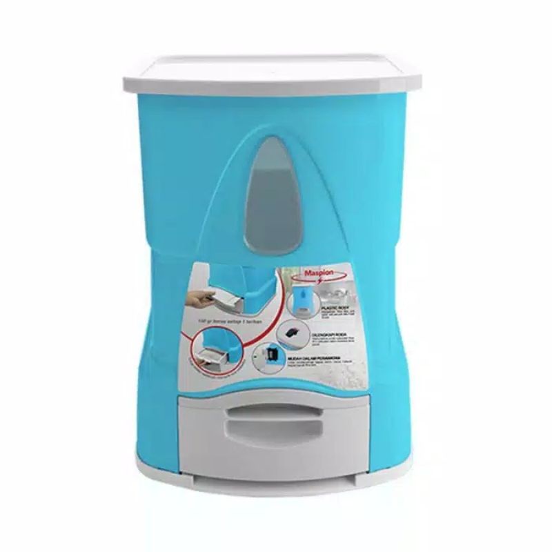 Rice Box Maspion MRD-1400/ Tempat Beras Maspion/Rice Box Maspion 14 kg