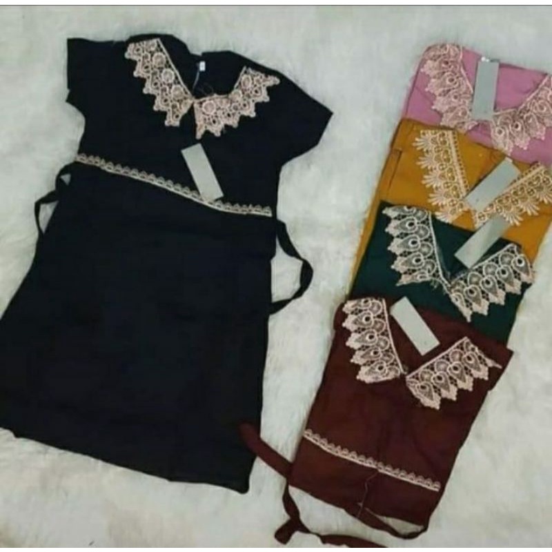 Baju anak cewek Dress renda mizan