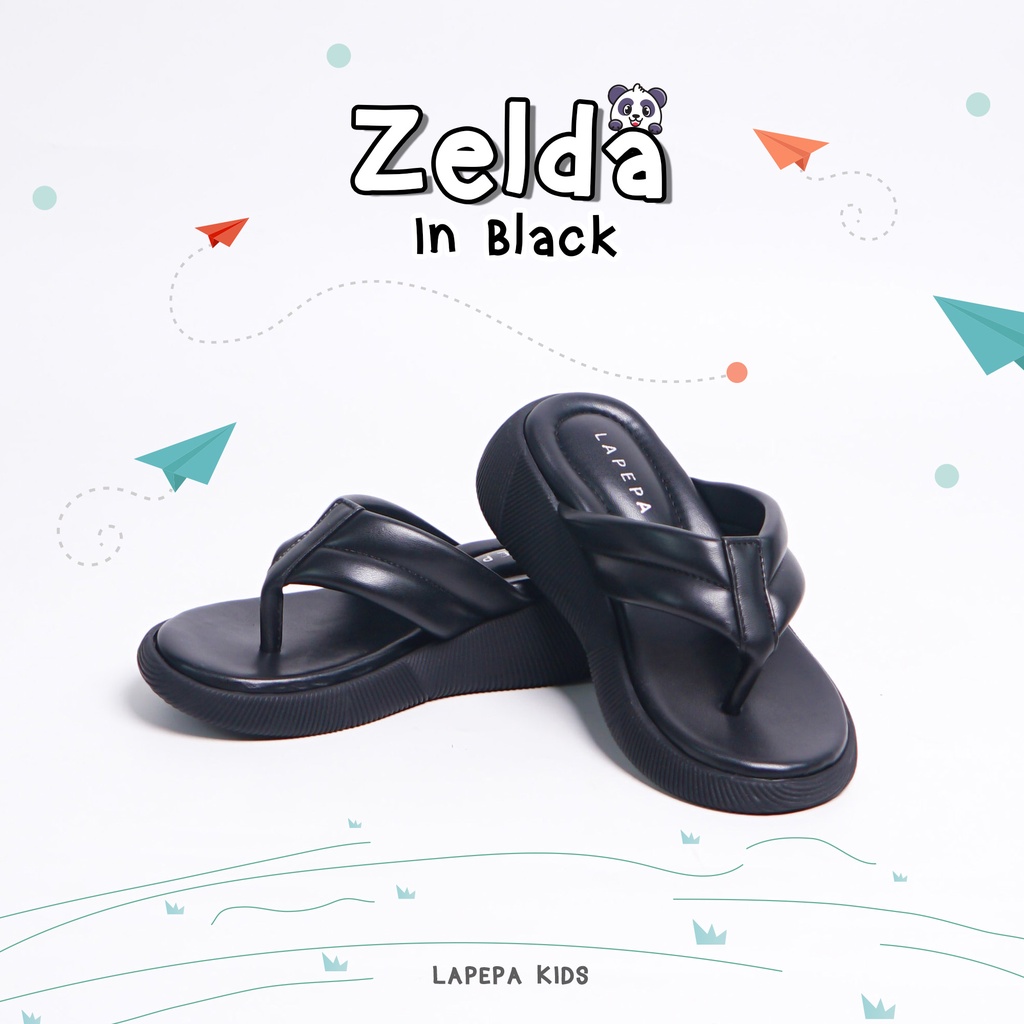 AVLINSTORE - tipe ZELDA Sandal anak perempuan Jepit Wedges Platform Sandal Empuk