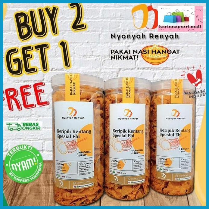 

E5Ewsfg- Keripik Kentang Spesial Ebi Nyonyahrenyah77 Garing Renyah Fresh - Original 78Itjyhf-