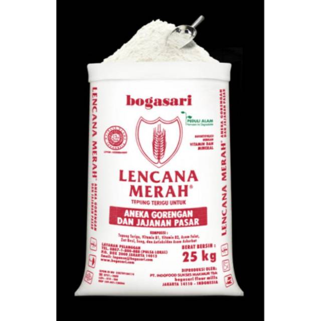 

Tepung Terigu Lencana Merah 25 kg