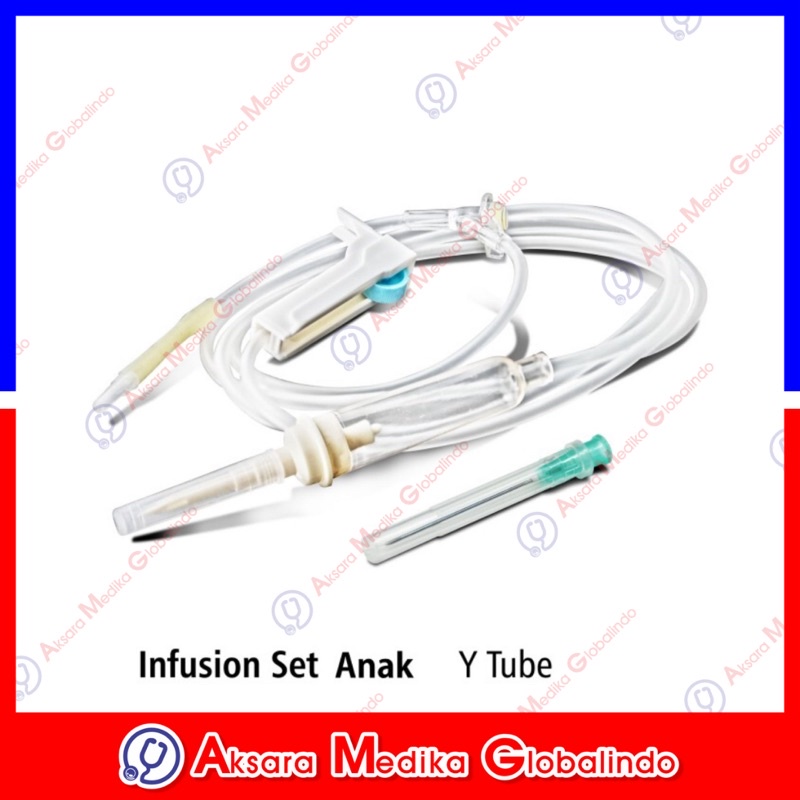 INFUSION SET DEWASA/ADULT Y CONNECTOR / ALAT SELANG INFUS SET DEWASA ANAK CHILD #AMG