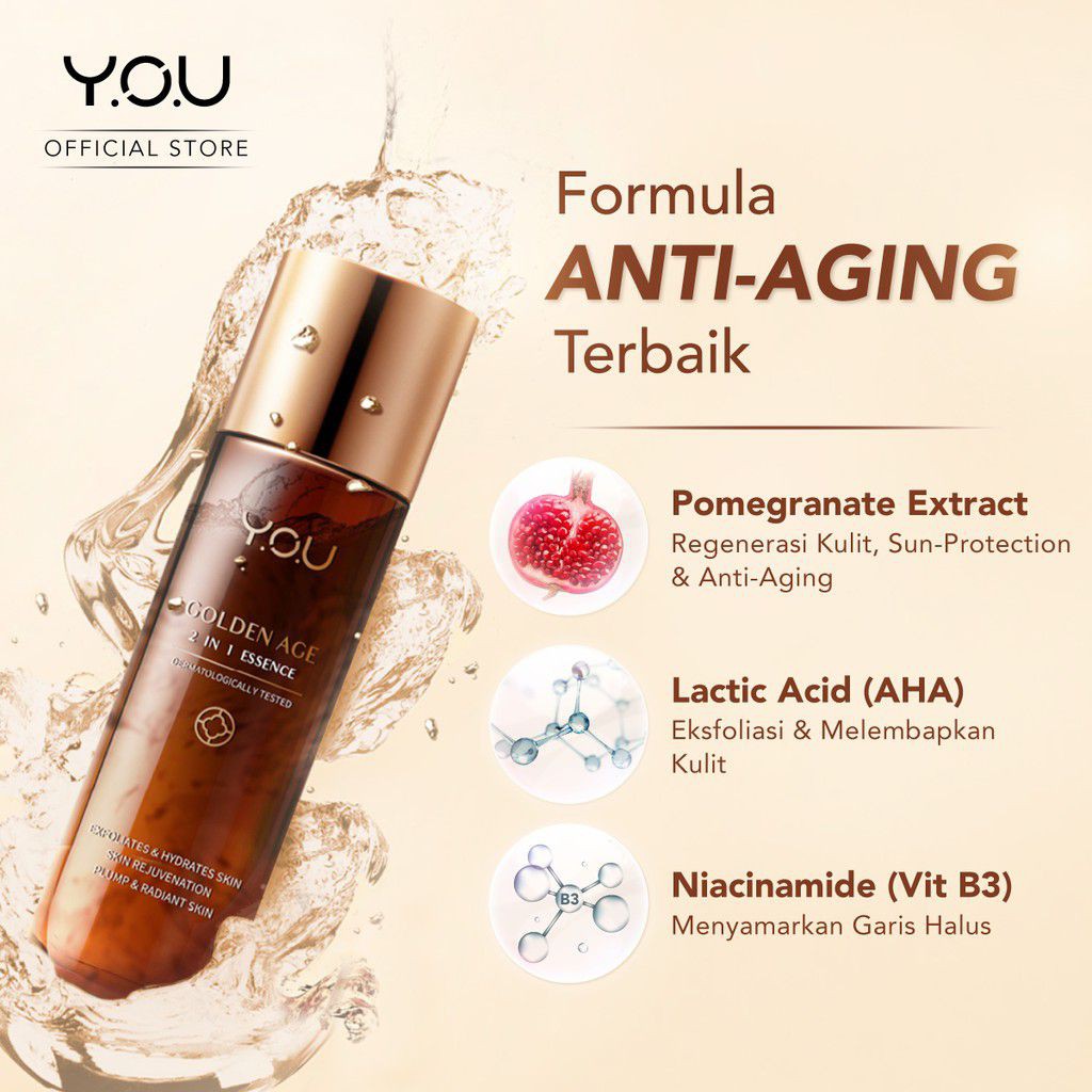 YOU Golden Age 2 in 1 Essence 100ml [1 Step for 8 skin Solutions]