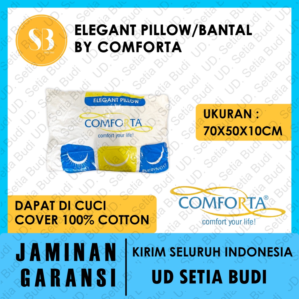 COMFORTA Elegant Pillow / Bantal 70x50x10cm