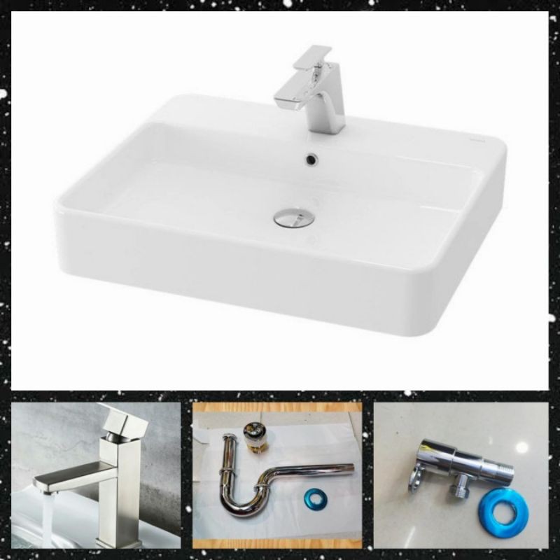 Paket wastafel TOTO LW 950 CJ komplitan non toto