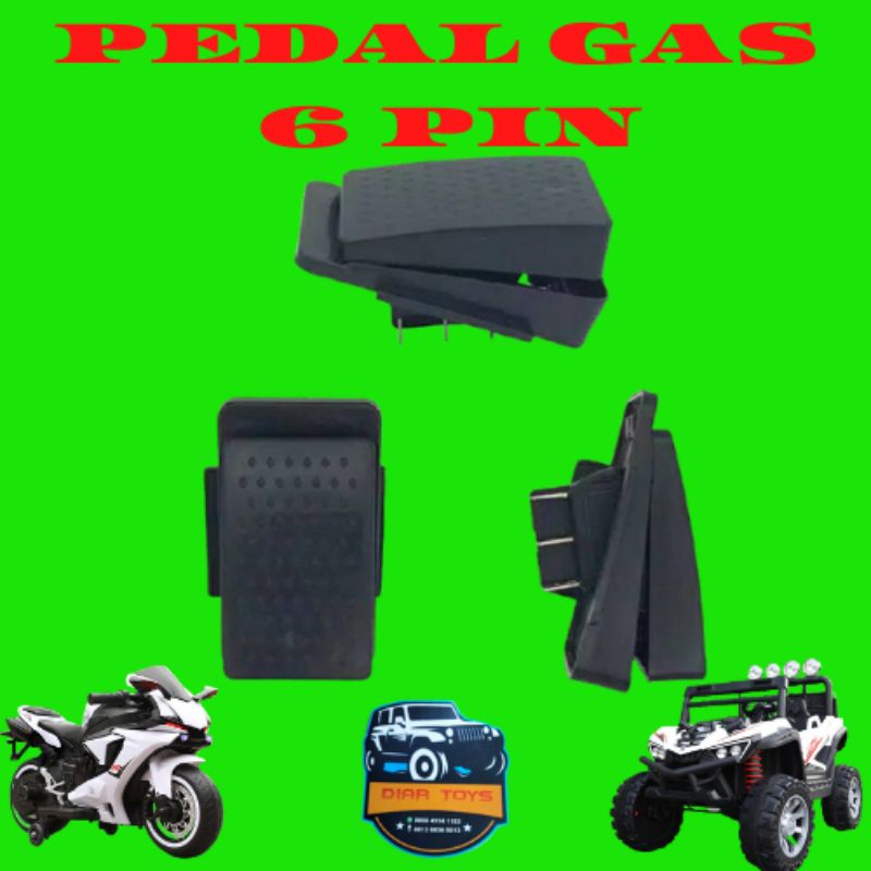 Pedal Gas Injak Motor/Mobil Mainan Aki