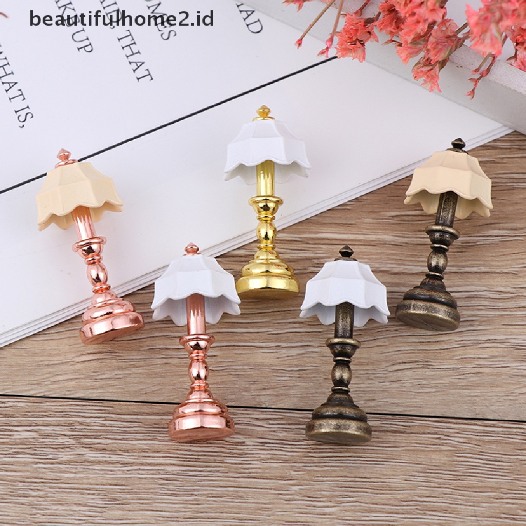 (Beautifulhome2.Id) Miniatur Lampu Skala 1: 12 Untuk Rumah Boneka