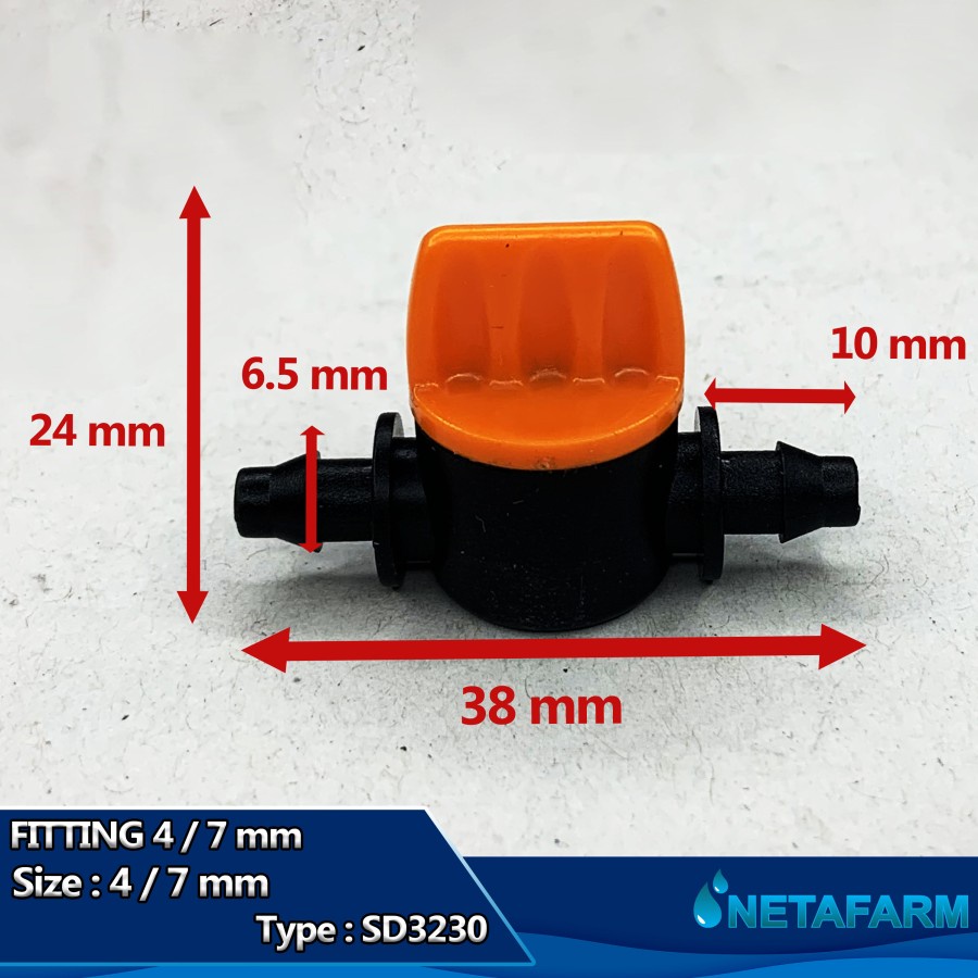 Nozzle Mini Valve 4&quot;7 mm / Irigasi Tanaman SD3230 - 10 pcs