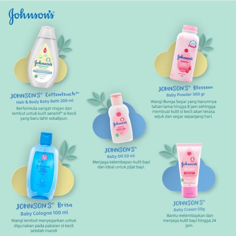 Johnsons Baby Shower Gift Set / Johnson Paket Hadiah Set Bayi Kado Lahiran Box Besar