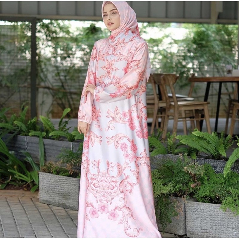 PRELOVED Etniku Dress by Nawasana Gaun Gamis Muslimah