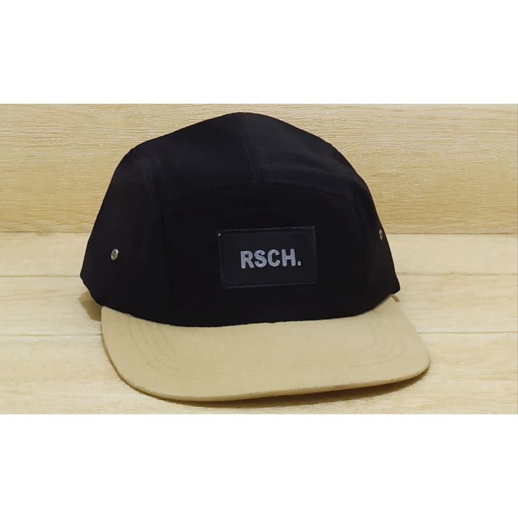 [COD]Topi Snapback Bordir RSH Kombinasi Lima panel/Topi Distro Pria/Topi Original