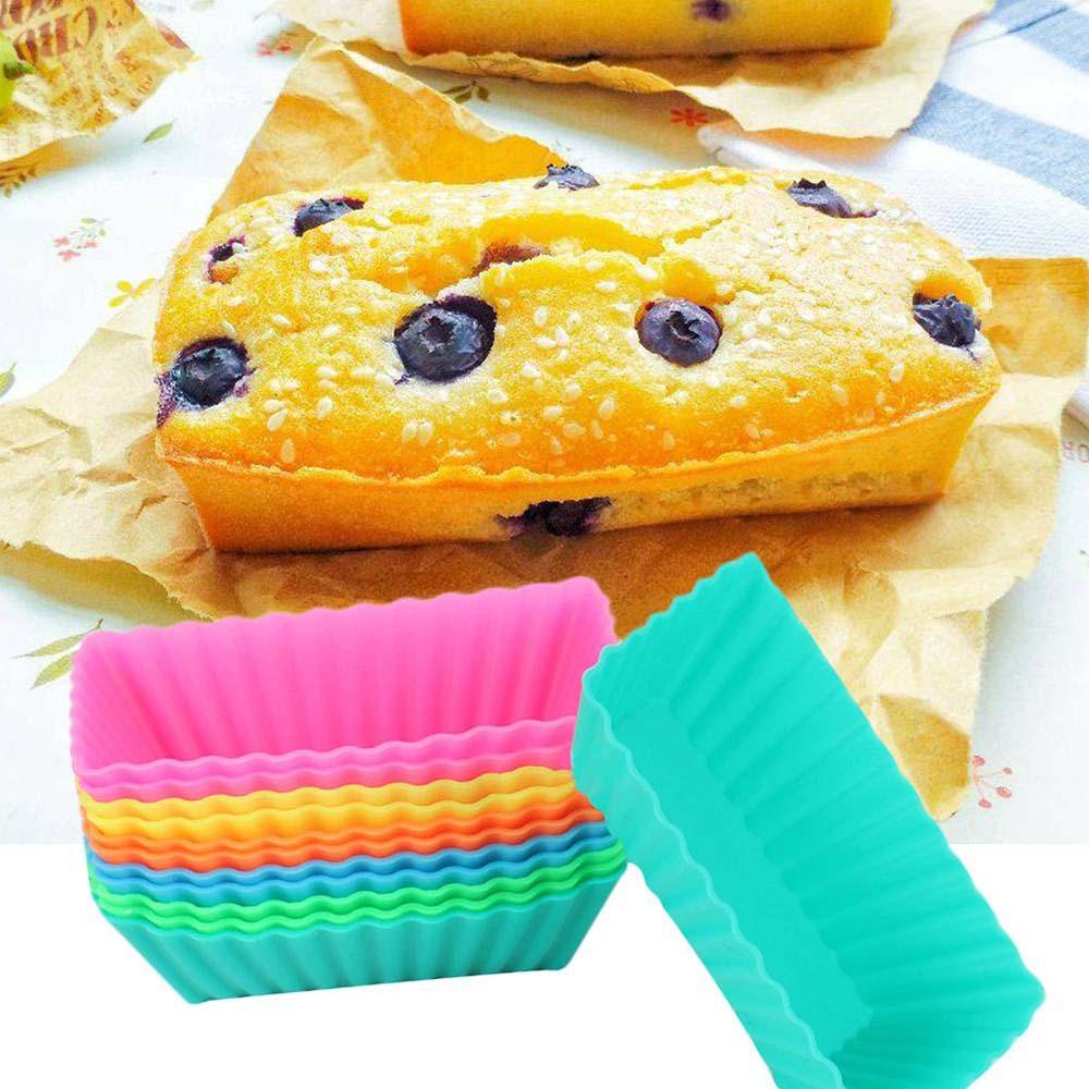 NICKOLAS1 Baking Cups Random color Persegi Panjang Cake Liner Coklat Muffin Cupcake Bakeware