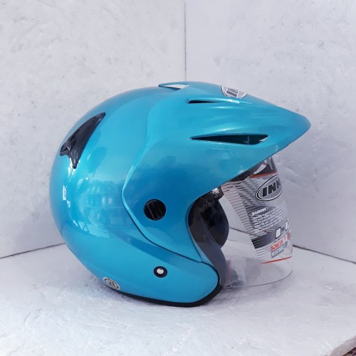 HELM INK CX 22 CX22 ORIGINAL HELM INK TOPI ASLI ORIGINAL SNI DOT-Ice Blue