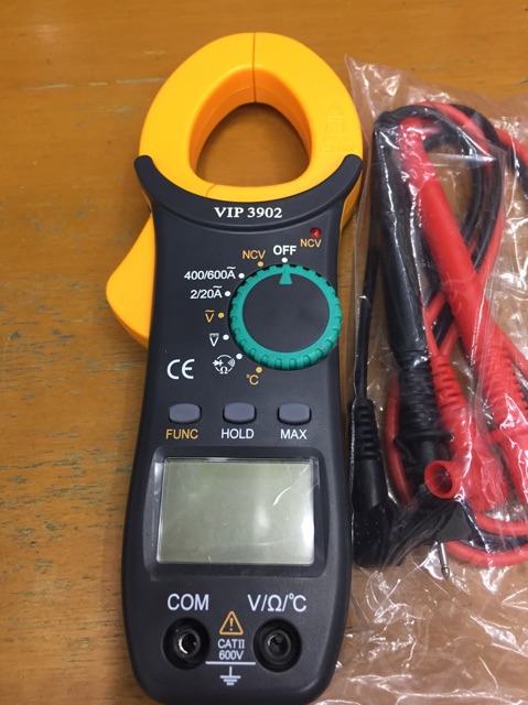 Tang ampere VIP 3902 digital clamp meter + thermometer