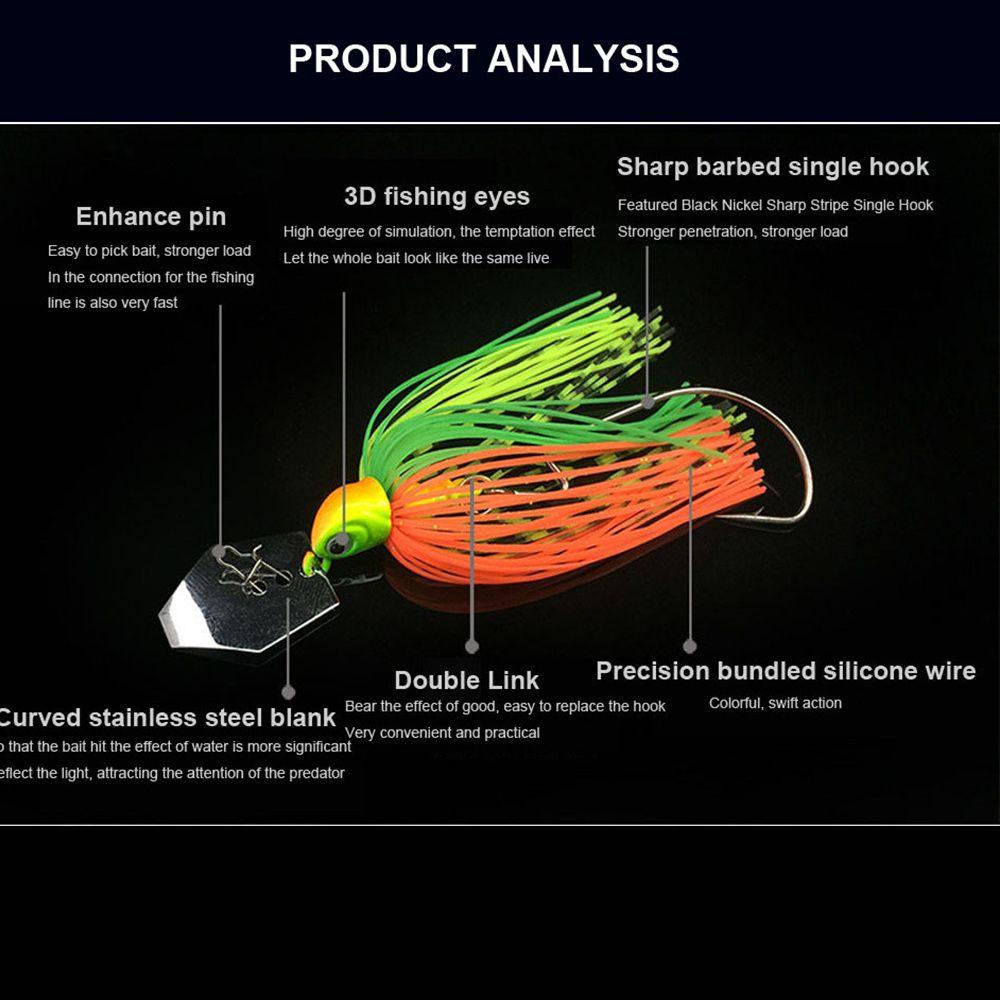 TOP Jenggot Memancing Umpan Luya Aksesoris Bass Pike Walleye Chatter Spinner Umpan