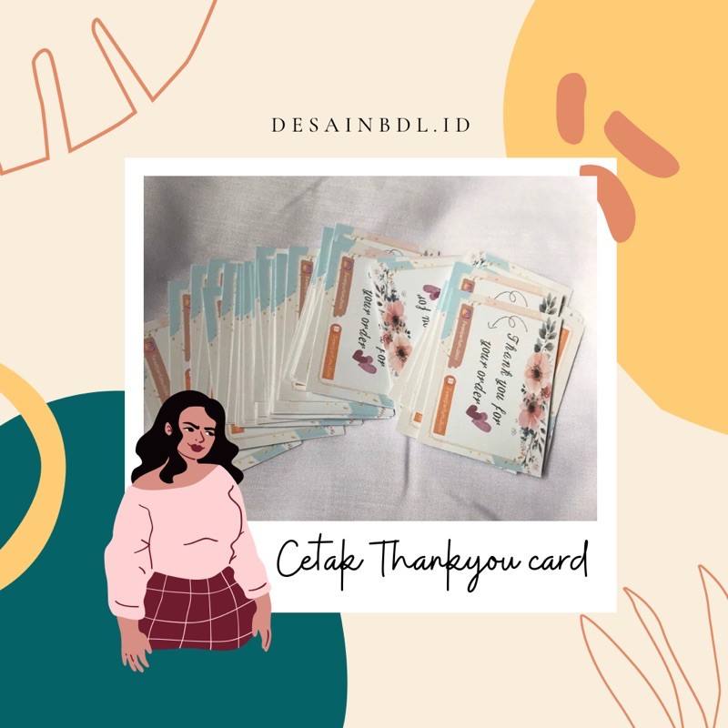 

cetak thankyou card 260gsm