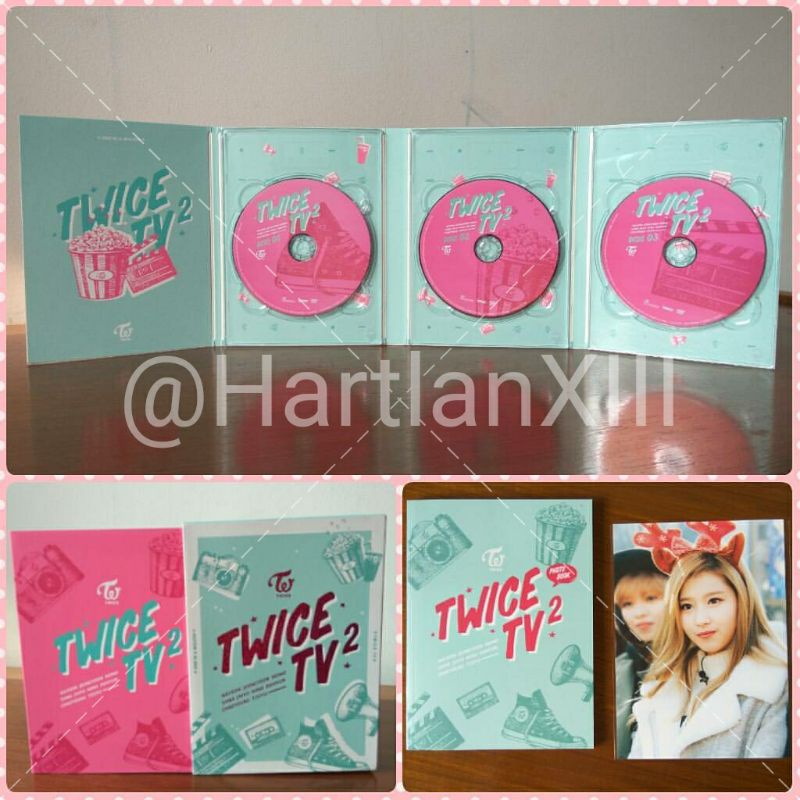 TWICE TV 2 DVD + Postcard Sana [RARE]