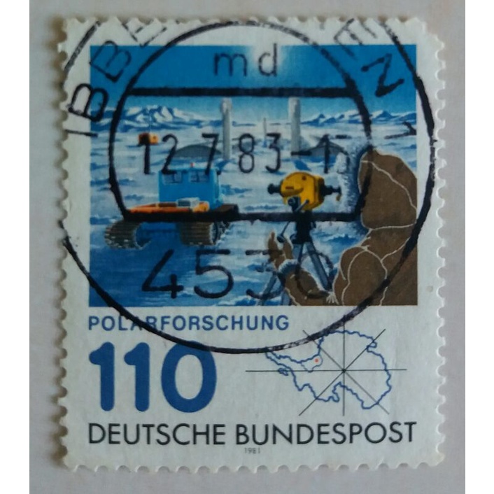 

(AA) Perangko Jerman 1981 Georg von Neumayer, German Antartic research station Used