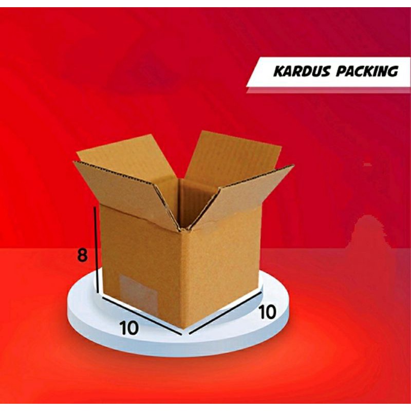 

grosir Kardus packing UK 10x10x8 cm polos