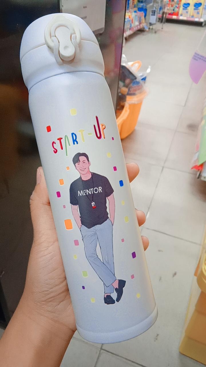 Start Up Merchandise Fan Art Tumbler Termos Dosan Jipyeong Dalmi Merch