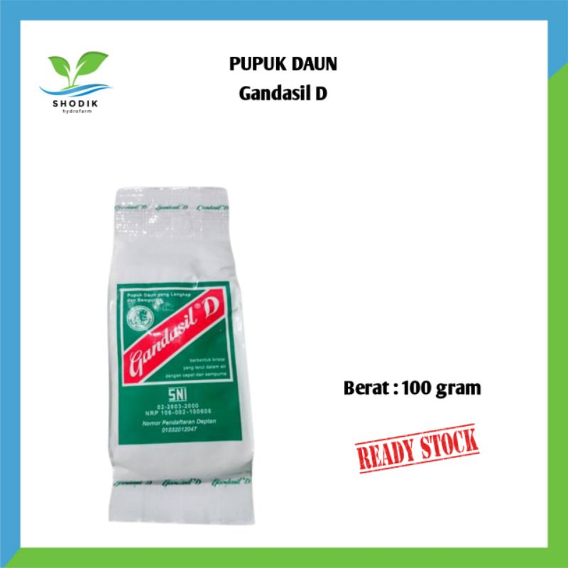 Jual Pupuk Daun Gandasil D Kemasan 100 Gram | Shopee Indonesia