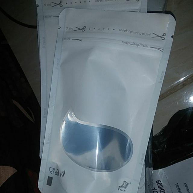 Standing Pouch Window Transmetz Putih 150 Gr (isi 100 Lbr)