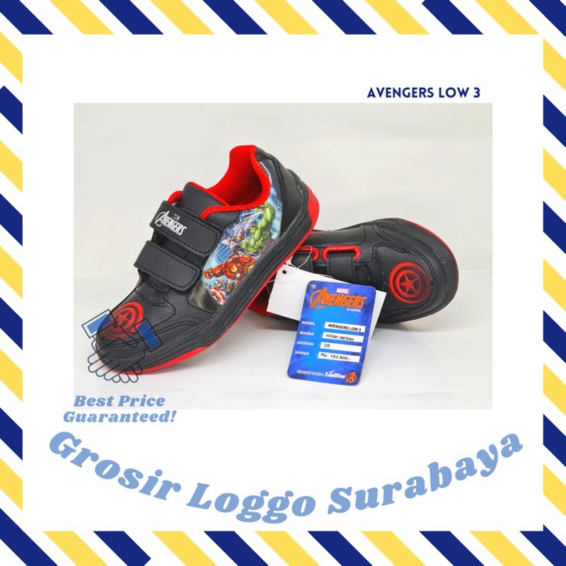 Loggo Sepatu Anak Avengers Low 3